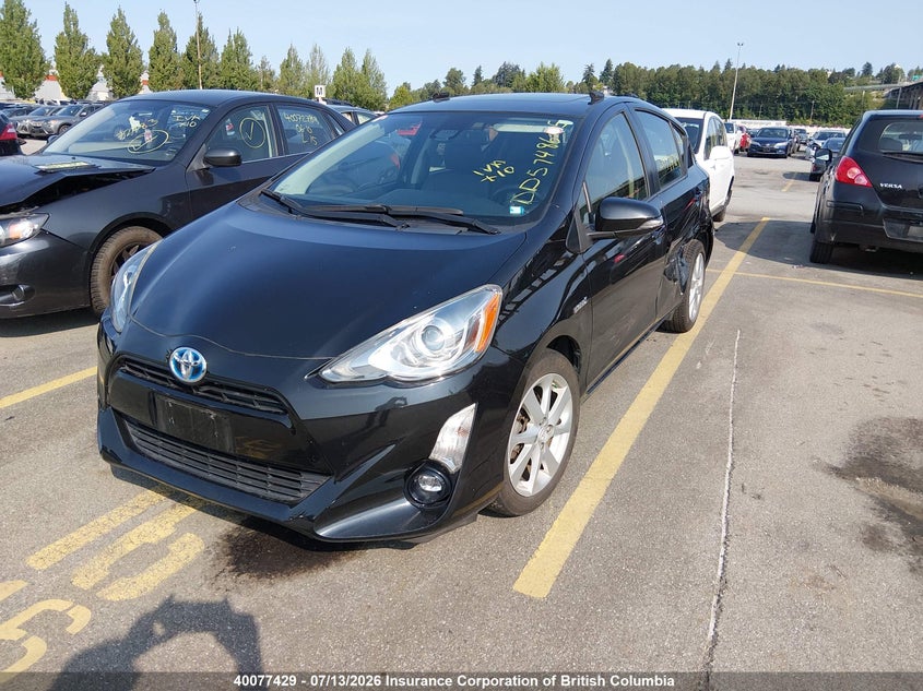 Vin: jtdkdtb32g1127701, lot: 30097064, toyota prius c 20162