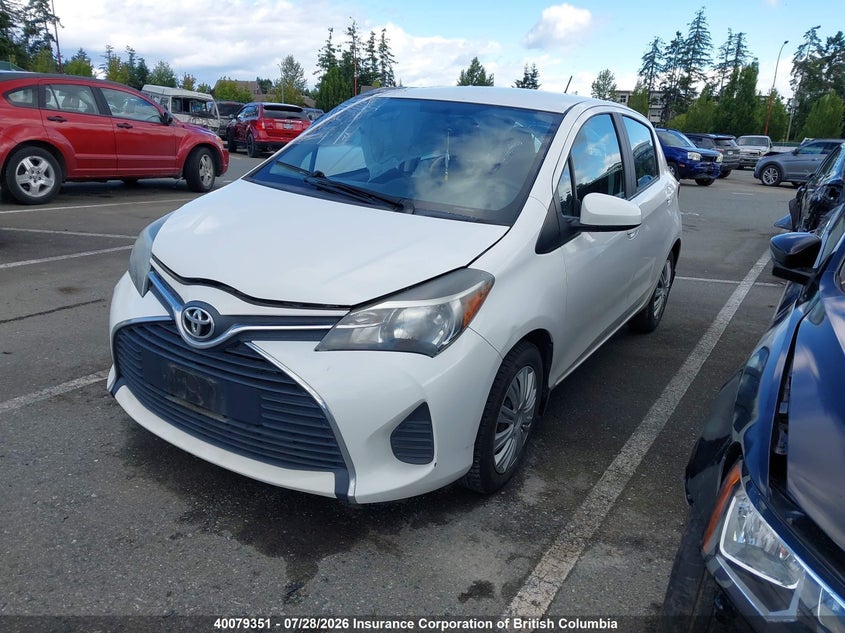Vin: vnkktud38ga067825, lot: 30097138, toyota yaris l/le/se 20162