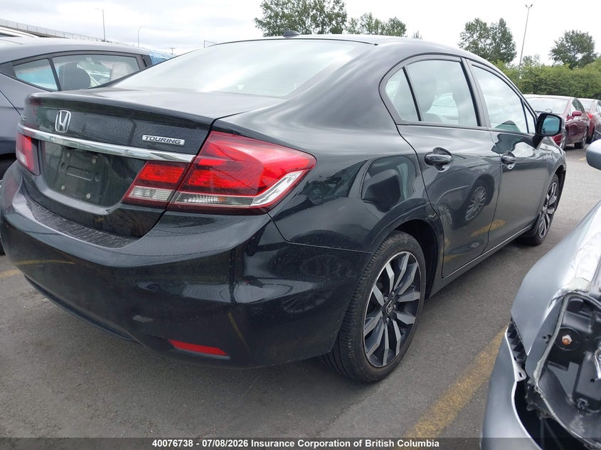 Vin: 2hgfb2f71dh012312, lot: 30097264, honda civic touring 20134