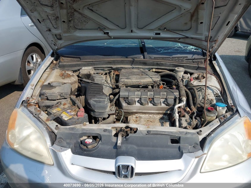 2002 HONDA CIVIC SEDAN 1.7L I-4 VVT, 127HP
