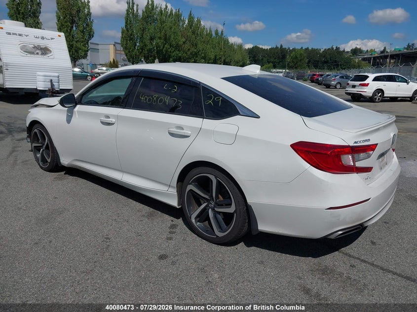 Vin: 1hgcv1f31ja811096, lot: 30097547, honda accord sport 20183