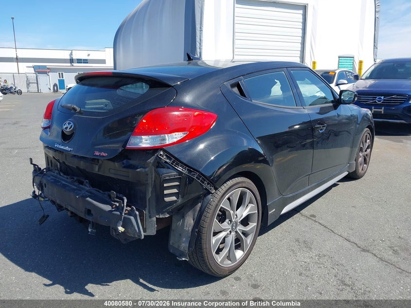 Vin: kmhtc6ae3eu195962, lot: 30097673, hyundai veloster turbo 20144