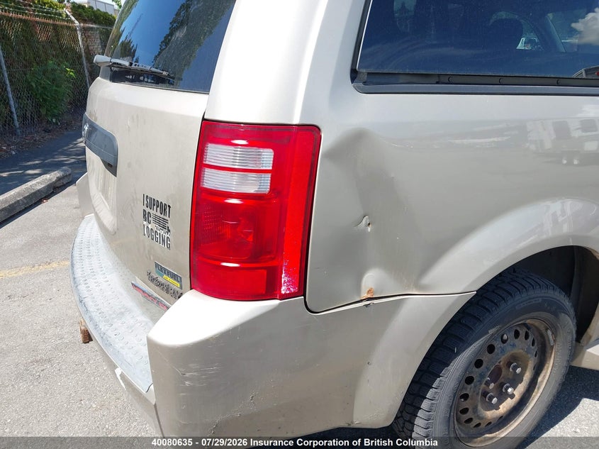 2008 DODGE CARAVAN VAN 3.3L V6 FI U NF