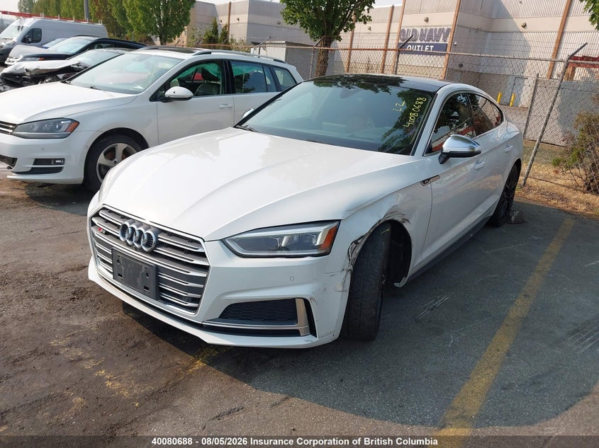 Vin: wauc4cf51ja006808, lot: 30097805, audi s5 20182