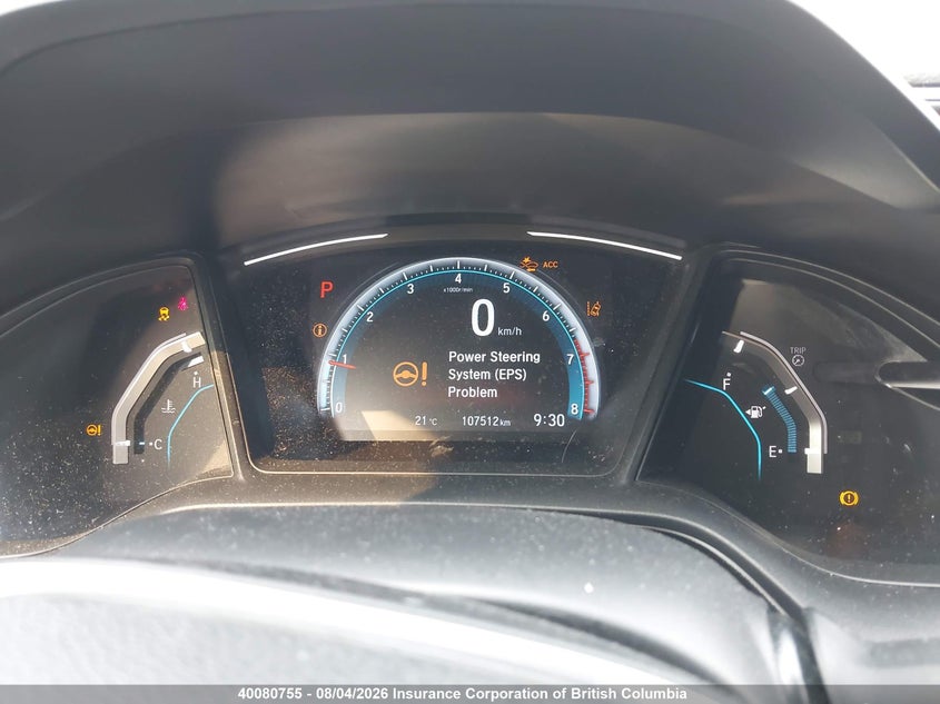 2019 HONDA CIVIC SEDAN 2.0L I-4 DOHC, VVT, 158HP