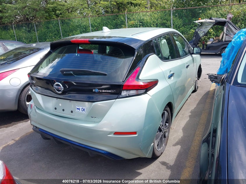 Vin: 1n4az1cp1jc306431, lot: 30097930, nissan leaf s/sv/sl 20184
