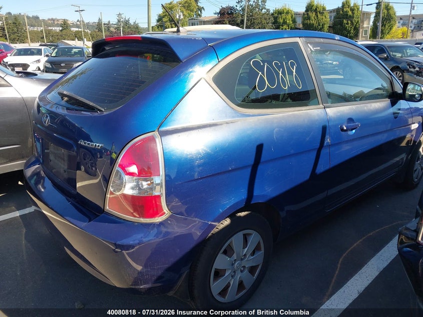 Vin: kmhcn3bc0au183218, lot: 30097953, hyundai accent se 20104