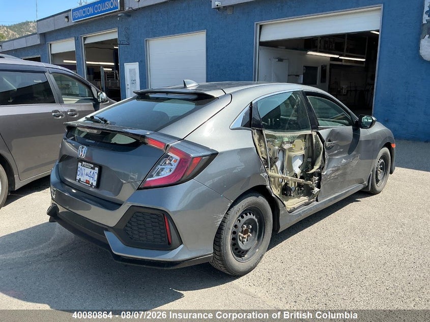 Vin: shhfk7h24ju300130, lot: 30098007, honda civic 20184