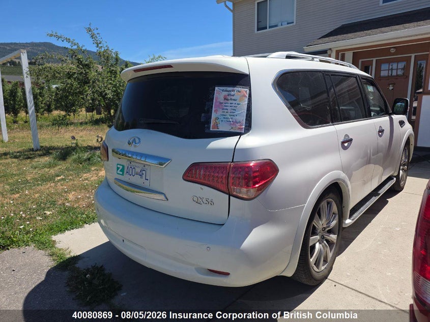 Vin: jn8az2ne7b9006939, lot: 30098013, infiniti qx56 20114
