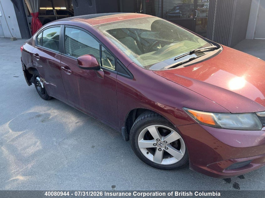 Vin: 2hgfb2e59ch043273, lot: 30098110, honda civic 20123
