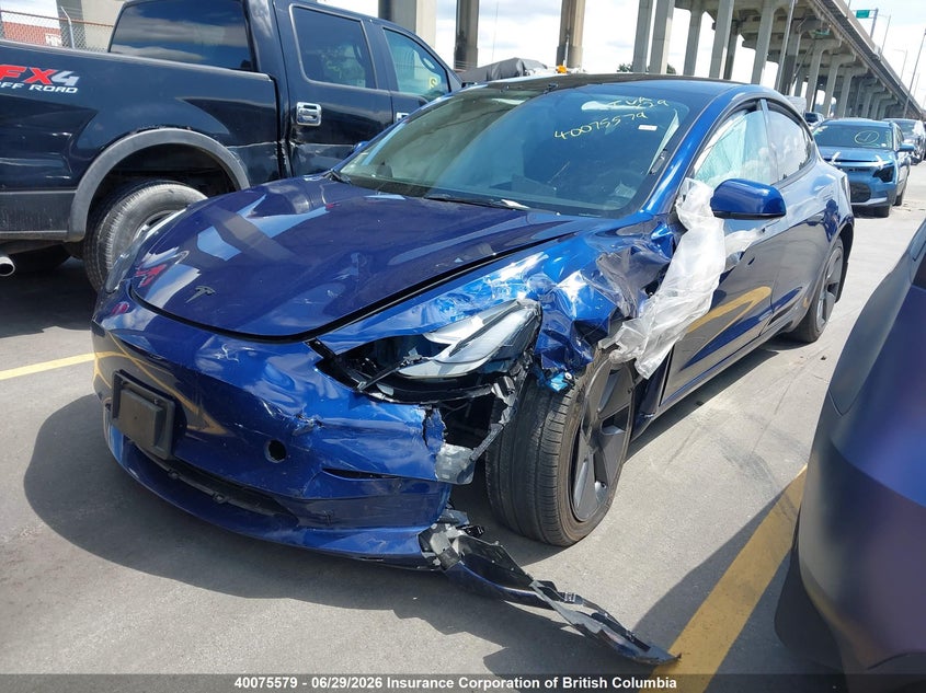 Vin: 5yj3e1ea9pf477009, lot: 30098130, tesla model 3 20232