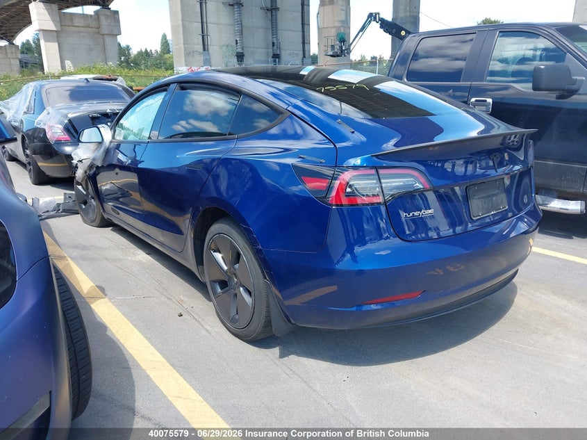 Vin: 5yj3e1ea9pf477009, lot: 30098130, tesla model 3 20233