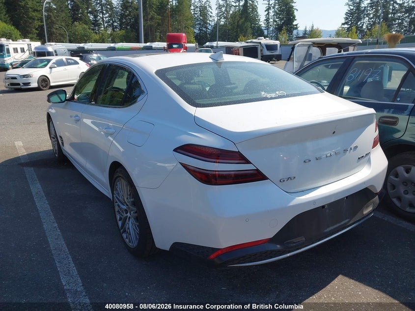 Vin: kmtg34ta1nu098569, lot: 30098131, genesis g70 20223