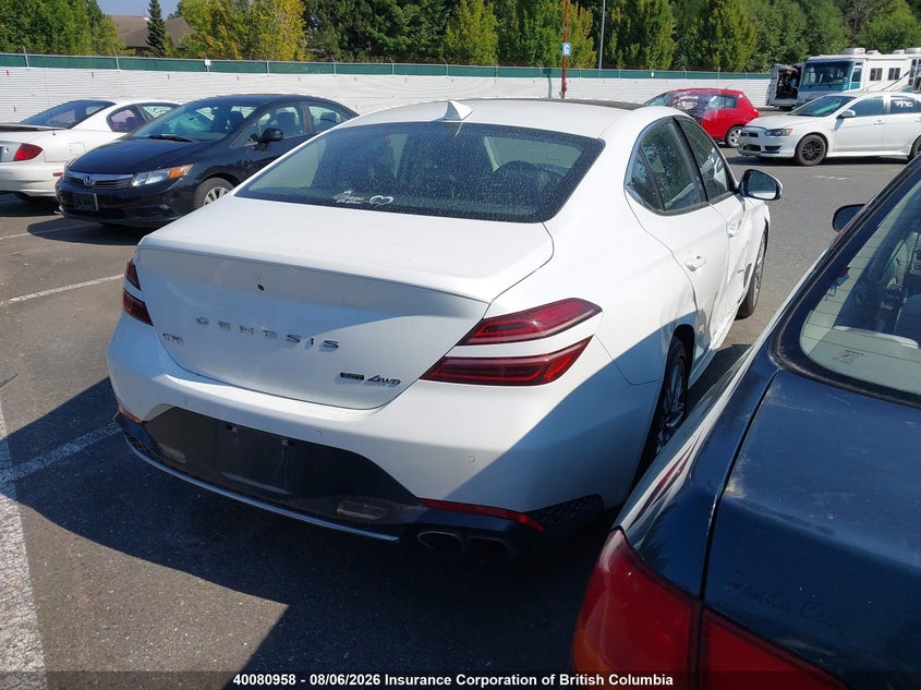 Vin: kmtg34ta1nu098569, lot: 30098131, genesis g70 20224