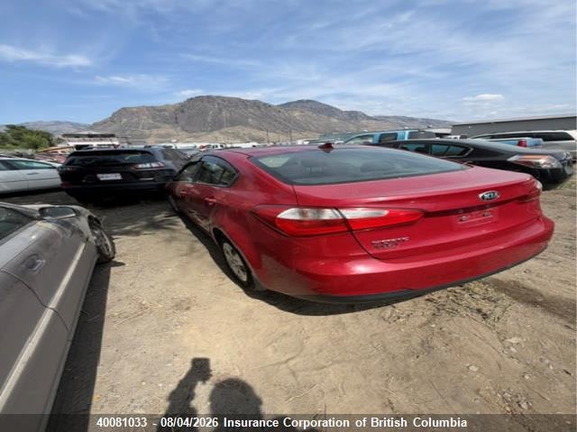 Vin: knafk4a60f5269042, lot: 30098232, kia forte 20154