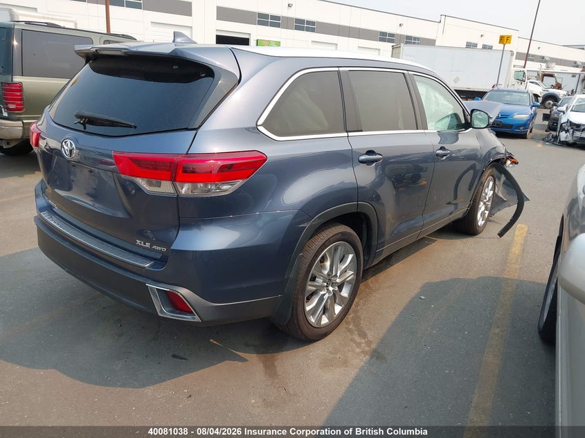 Vin: 5tdjzrfh1hs507302, lot: 30098238, toyota highlander se/xle 20174