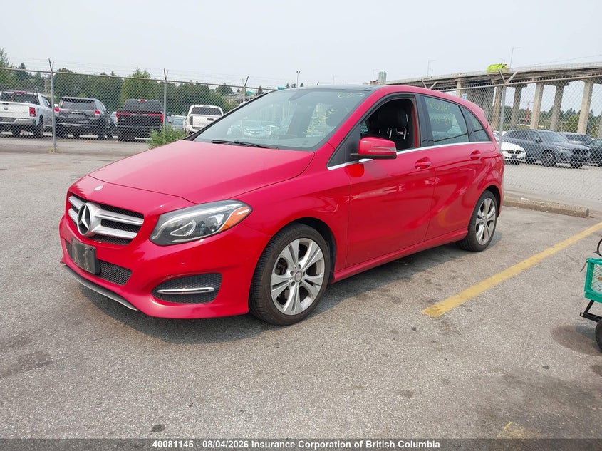 Vin: wddmh4gb7gj400267, lot: 30098367, mercedes-benz b 250 4matic 20162