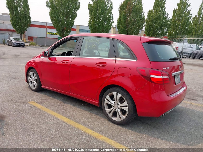 Vin: wddmh4gb7gj400267, lot: 30098367, mercedes-benz b 250 4matic 20163