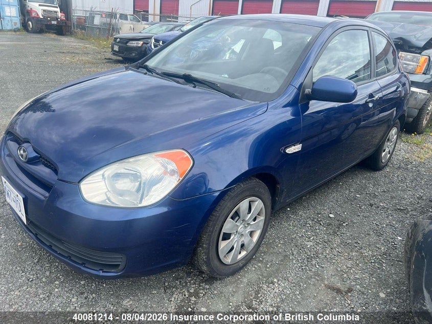 Vin: kmhcn3bc5au167936, lot: 30098447, hyundai accent se 20102