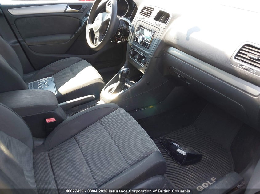 2012 VOLKSWAGEN GOLF HATCHBACK 2.5L I-5 DOHC, VVT, 170HP