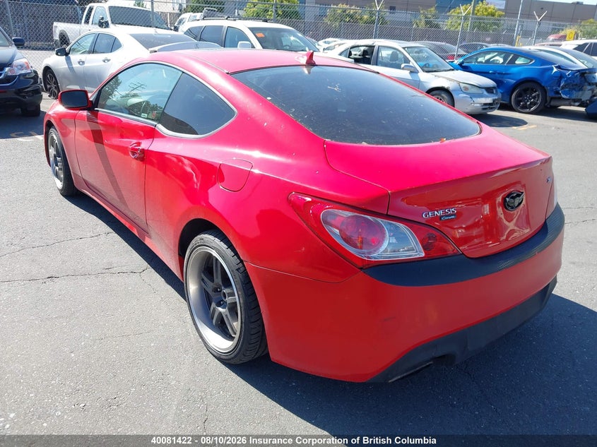 2011 HYUNDAI GENESIS COUPE 2.0L I-4 DOHC, VVT, TURBO, 210HP