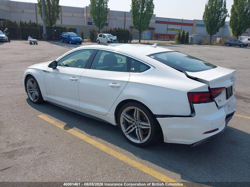 Vin: wauencf53ja107273, lot: 30098741, audi a5 20183