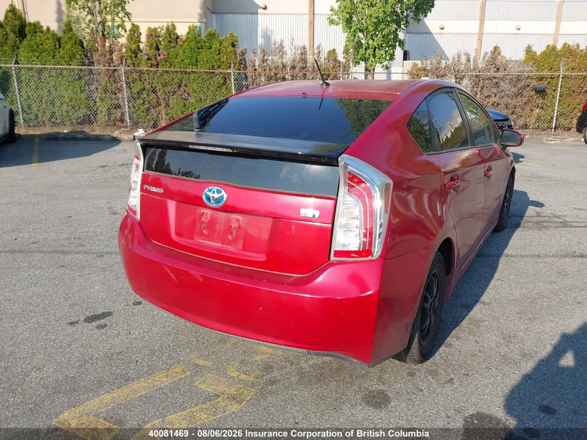 Vin: jtdkn3du3e1765665, lot: 30098749, toyota prius 20144