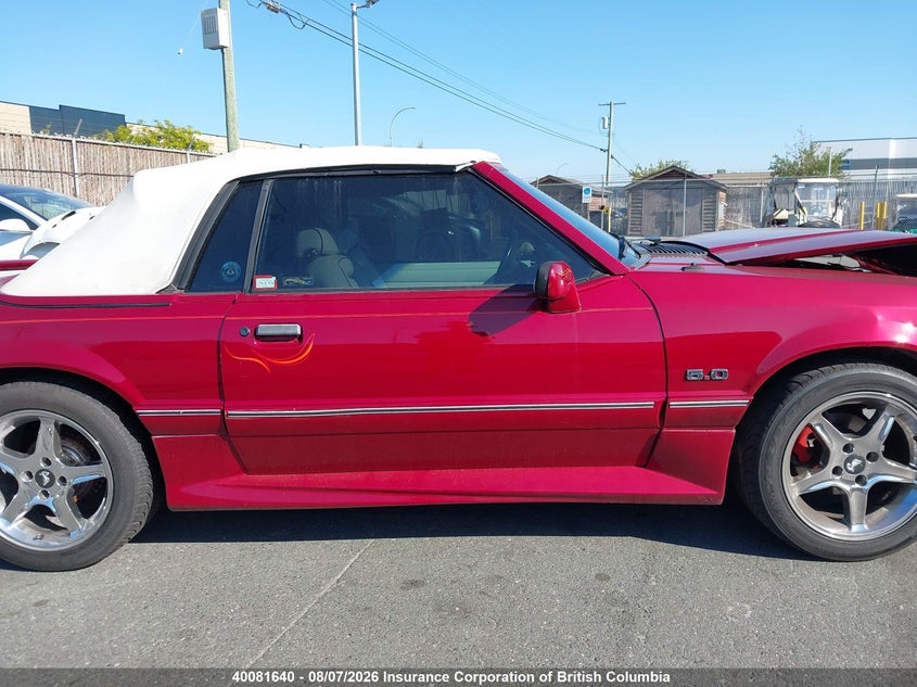 1992 FORD MUSTANG COUPE 5.0L V8 FI F