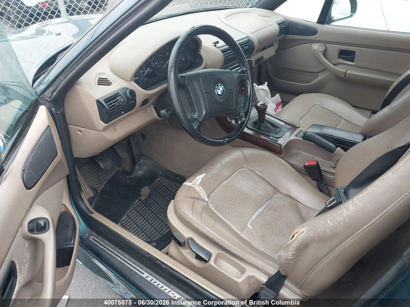 1997 BMW Z3 CABRIO 1.9L I-4 DOHC, 138HP