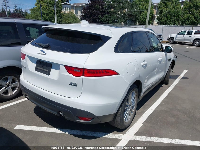 2018 JAGUAR F-PACE SPORT UTILITY VEHICLE 2.0L I-4 DI, DOHC, VVT, TURBO, 247HP