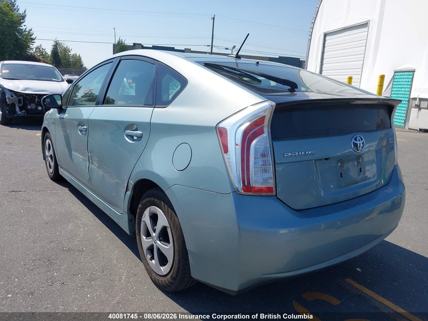 Vin: jtdkn3du7e1764678, lot: 30099074, toyota prius 20143
