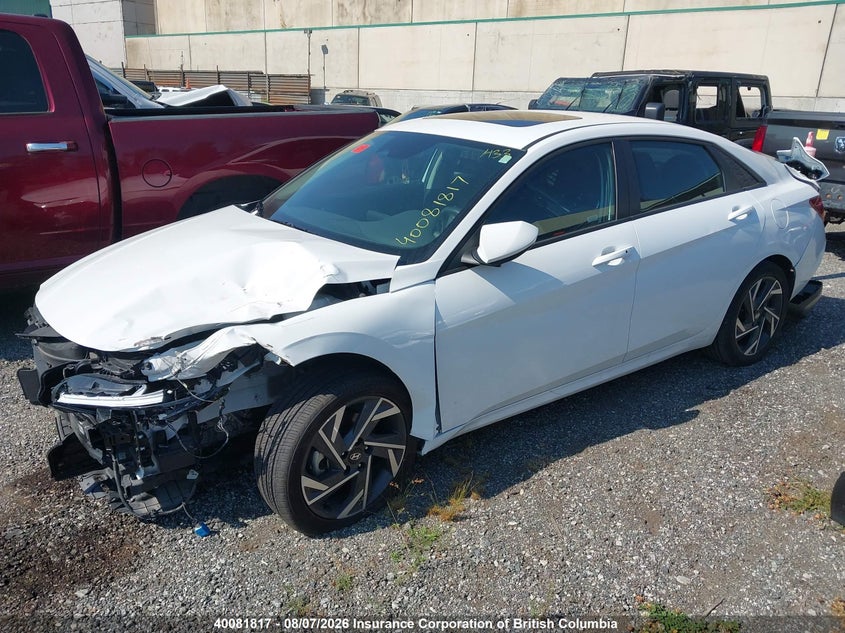 Vin: kmhlm4dg5su991347, lot: 30099157, hyundai elantra sel sport 20252