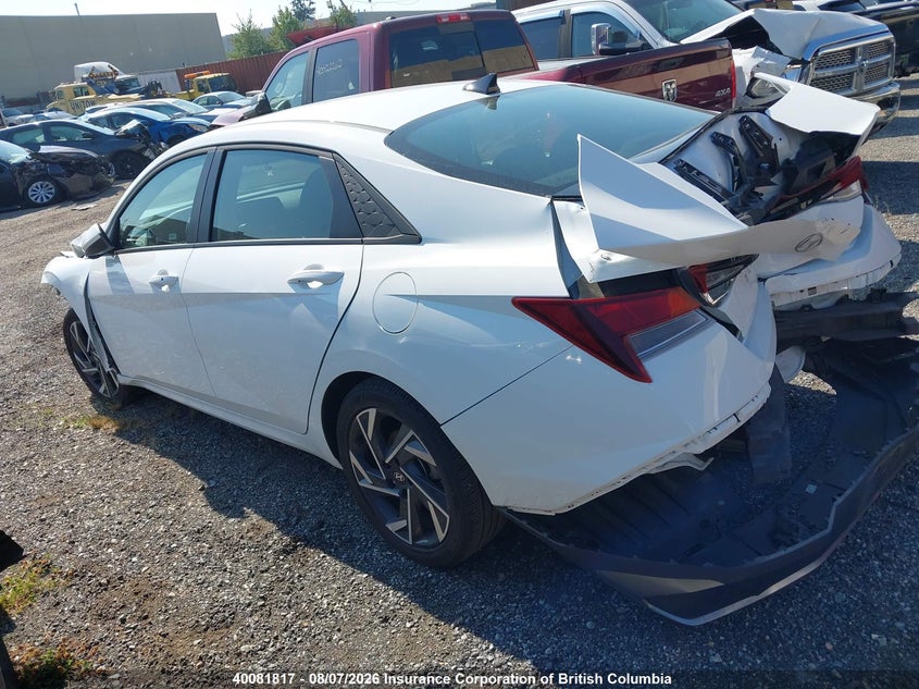 Vin: kmhlm4dg5su991347, lot: 30099157, hyundai elantra sel sport 20253