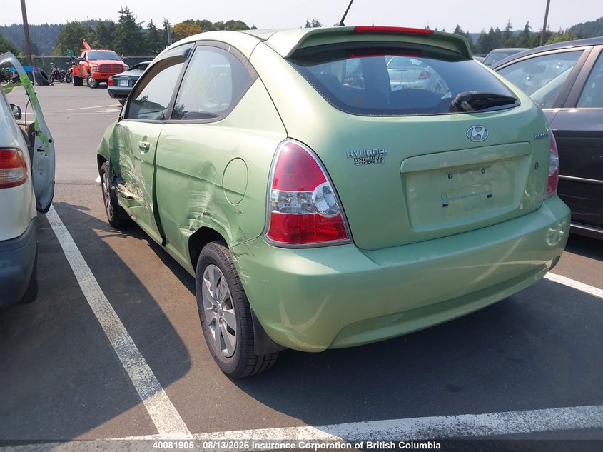 Vin: kmhcn3bc1au186872, lot: 30099266, hyundai accent se 20103