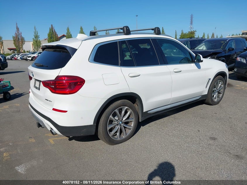2019 BMW X3 SPORT UTILITY VEHICLE 2.0L I-4 DI, DOHC, VVT, TURBO, 248HP
