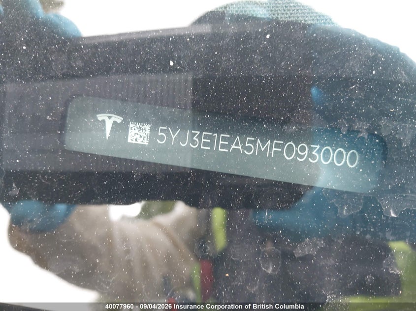 2021 TESLA MODEL 3 SEDAN ELECTRIC