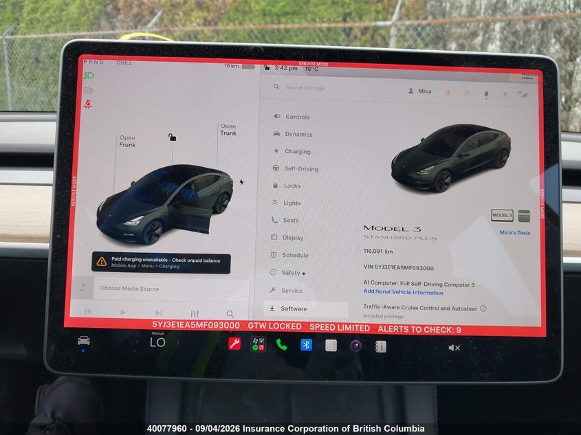 2021 TESLA MODEL 3 SEDAN ELECTRIC