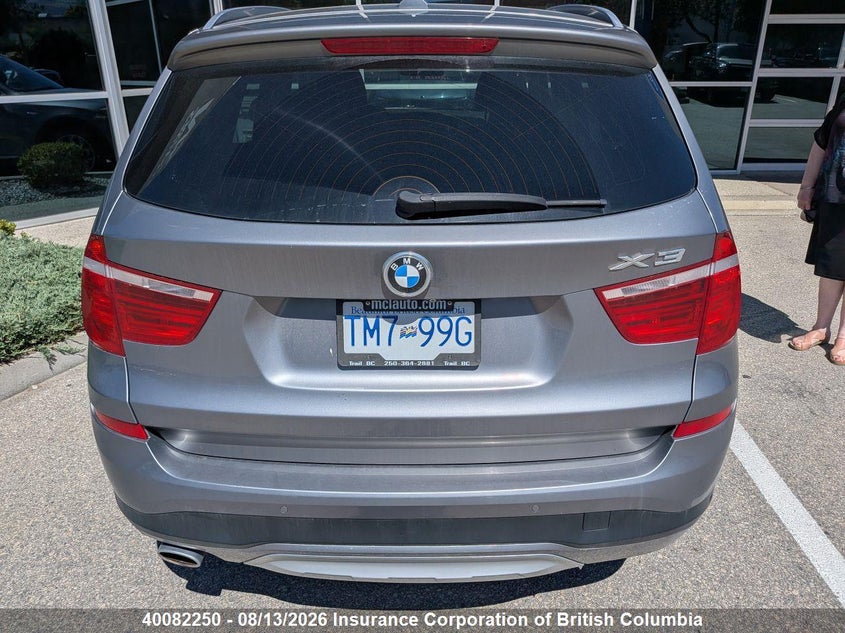 2015 BMW X3 SPORT UTILITY VEHICLE 2.0L I-4 DI, DOHC, VVT, TURBO, 180HP