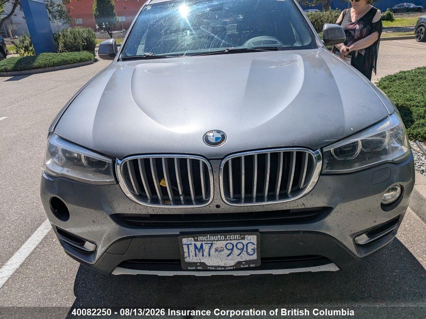 2015 BMW X3 SPORT UTILITY VEHICLE 2.0L I-4 DI, DOHC, VVT, TURBO, 180HP