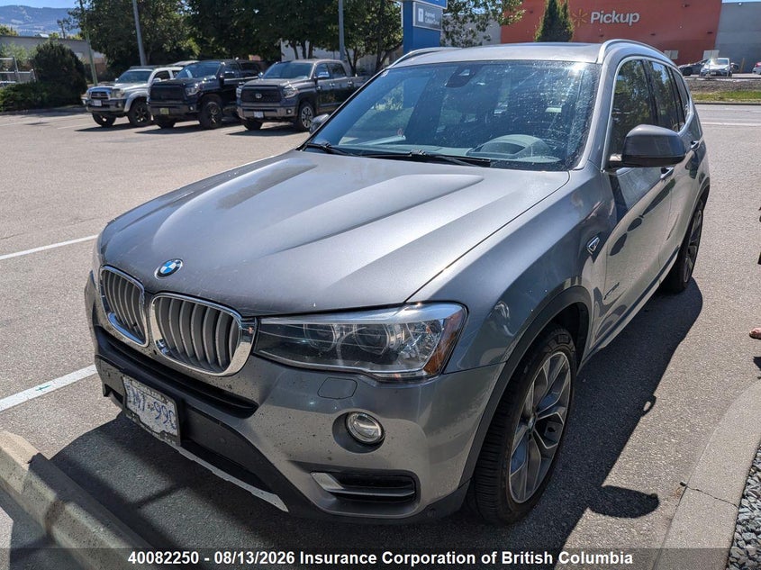 2015 BMW X3 SPORT UTILITY VEHICLE 2.0L I-4 DI, DOHC, VVT, TURBO, 180HP