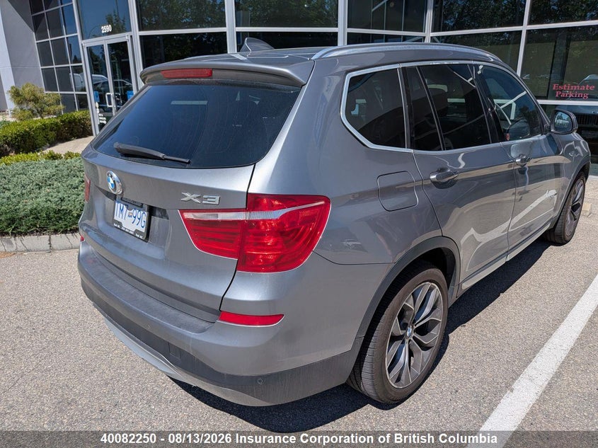2015 BMW X3 SPORT UTILITY VEHICLE 2.0L I-4 DI, DOHC, VVT, TURBO, 180HP