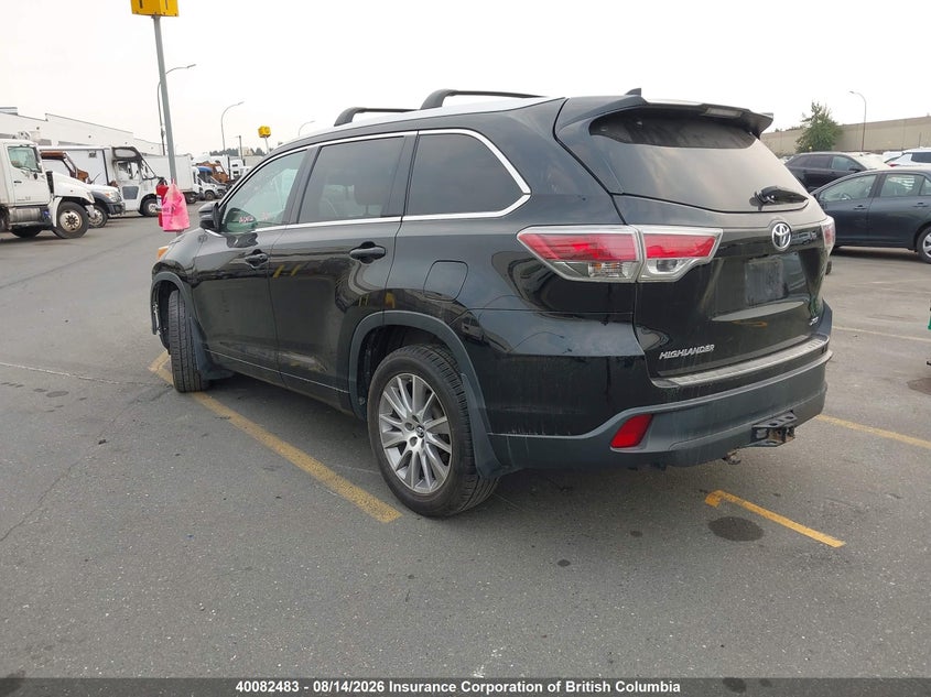 Vin: 5tdjkrfh6gs504818, lot: 30099983, toyota highlander xle 20163