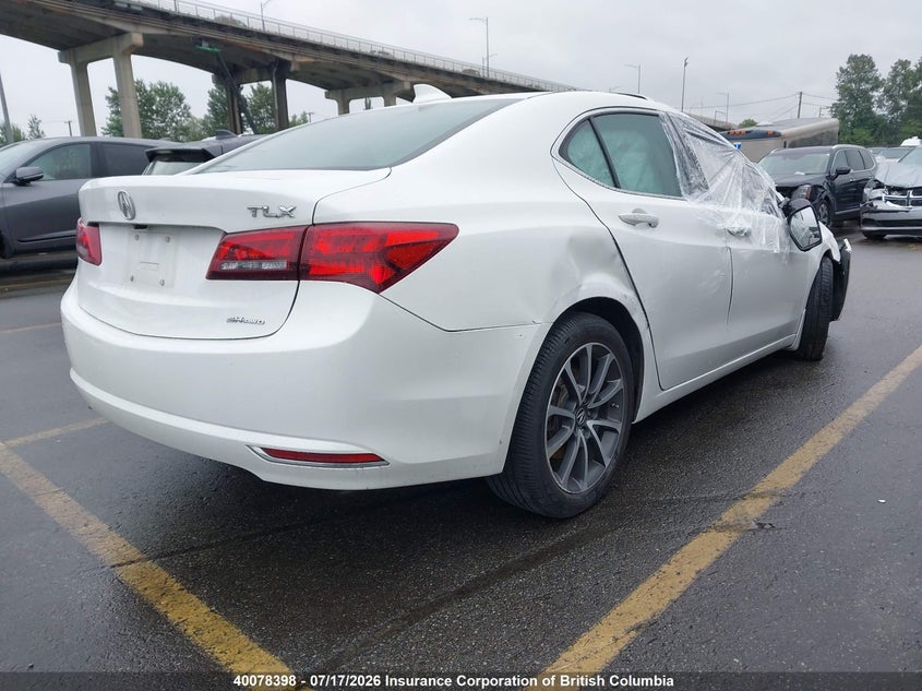 Vin: 19uub3f52ha800158, lot: 30100133, acura tlx tech 20174