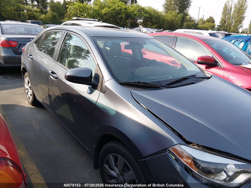 2015 TOYOTA COROLLA SEDAN 1.8L I-4 DOHC, VVT, 132HP
