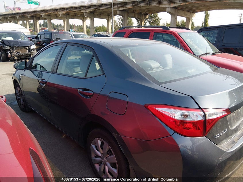 2015 TOYOTA COROLLA SEDAN 1.8L I-4 DOHC, VVT, 132HP