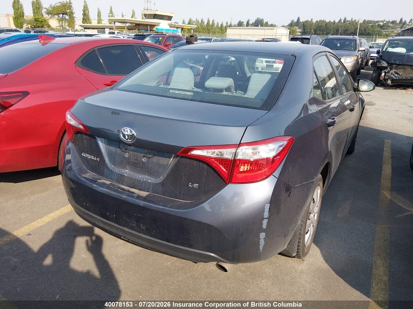 2015 TOYOTA COROLLA SEDAN 1.8L I-4 DOHC, VVT, 132HP