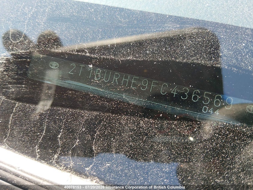 2015 TOYOTA COROLLA SEDAN 1.8L I-4 DOHC, VVT, 132HP