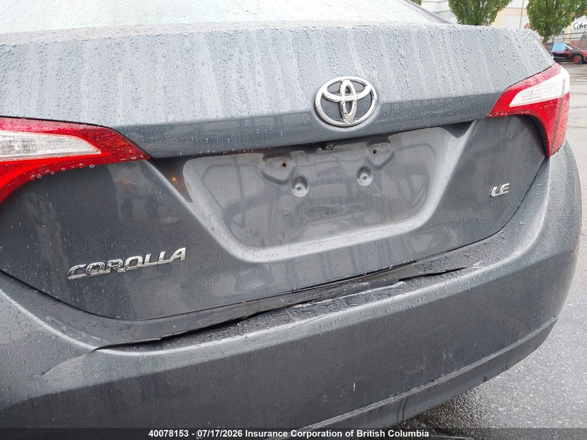 2015 TOYOTA COROLLA SEDAN 1.8L I-4 DOHC, VVT, 132HP