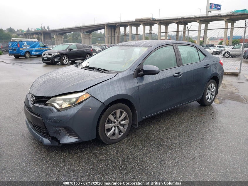 2015 TOYOTA COROLLA SEDAN 1.8L I-4 DOHC, VVT, 132HP
