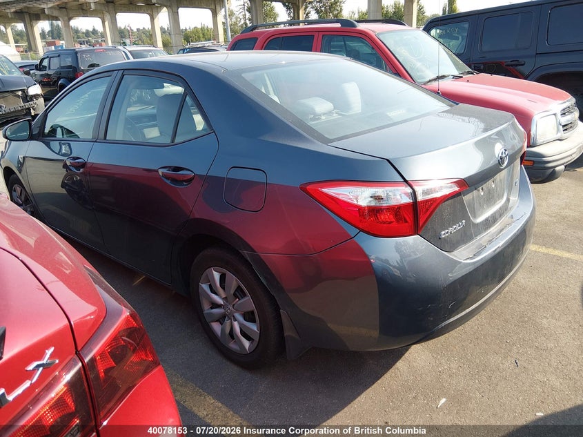 2015 TOYOTA COROLLA SEDAN 1.8L I-4 DOHC, VVT, 132HP